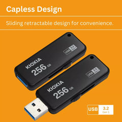 KIOXIA Trans Memory U365 – 256GB USB 3.2 Gen1 USB Flash Drive 150MB/s