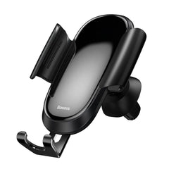 Baseus Future Gravity Car Mount – Air Vent Phone Holder, 360° Adjustable, Aluminum & Tempered Glass