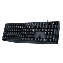 Genius Wired Keyboard KB-117 with AI Copilot Key, 12 Multimedia Hotkeys, Spill-Resistant ( Black )