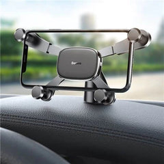 Baseus Horizontal Screen Gravity Car Mount Phone Holder –  360° Adjustable, Dashboard Phone Stand