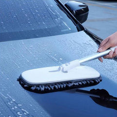 Baseus Handy Car Wash Mop | Car & Home Dual-Use Mop (White) – Retractable Handle, High Absorption
