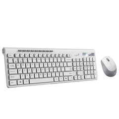 Genius SlimStar 8230 Wireless Keyboard & Mouse Combo – Bluetooth 5.3/2.4GHz, Multi-Device, Quiet Chocolate Keys
