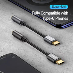 Baseus L54 USB-C to 3.5mm Audio Adapter with DAC Chip 24bit/48kHz Headphones Audio Jack Connector