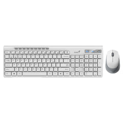 Genius SlimStar 8230 Wireless Keyboard & Mouse Combo – Bluetooth 5.3/2.4GHz, Multi-Device, Quiet Chocolate Keys