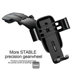 Baseus Metal Age Gravity Car Mount Phone Holder – Dashboard Phone Holder with Foldable Arm, 360° Adjustable