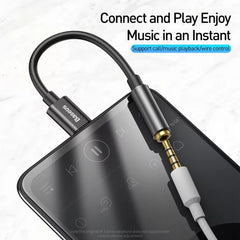 Baseus L54 USB-C to 3.5mm Audio Adapter with DAC Chip 24bit/48kHz Headphones Audio Jack Connector