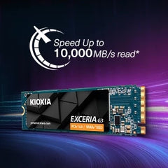 KIOXIA EXCERIA G3 NVMe SSD 1TB | 2TB PCIe Gen5 M.2 2280 10000MB/s for Gaming PC Laptop