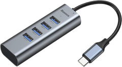 Baseus 4-in-1 USB Hubs | USB C / Type C to USB 3.0 PD 60W Fast Charging Port USB Dongle for Laptop