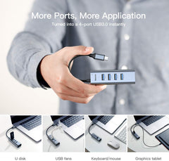 Baseus 4-in-1 USB Hubs | USB C / Type C to USB 3.0 PD 60W Fast Charging Port USB Dongle for Laptop