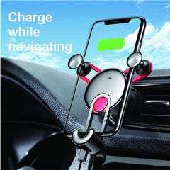 Baseus YY Vehicle-Mounted Car Phone Charging Holder With USB Cable (Type-C Version) Silver
