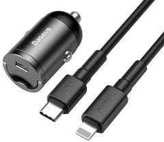 Baseus Tiny Star Mini PPS 18W Quick Car Charger with 1m Type-C to iP Cable Dual Fast Charging
