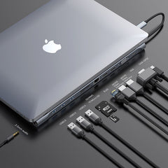 Baseus Enjoyment Series 11-in-1 60W USB-C Multifunction HUB – Dual 4K, VGA, Ethernet