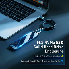 Baseus Full Speed Series M.2 SATA SSD Enclosure (Type-C 5Gbps, Tool-Free, Portable, Aluminum Alloy)