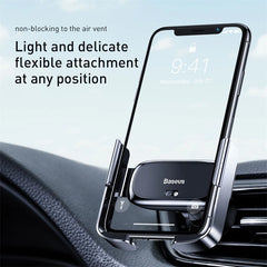 Baseus Mini Electric Car Phone Holder with Sensor–Automatic Air Vent Phone Mount, 360° Rotation